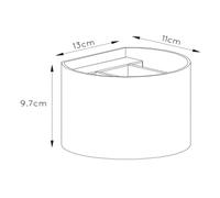 Lucide Aplique de pared LED Xio, redondo, latón envejecido