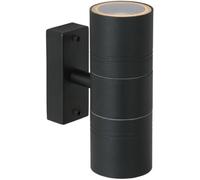 Lucide Aplique exterior 2 luces en metal negro 17cm