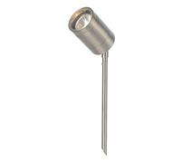 LUCIDE ARNE-LED - Foco de jardín - Ø 6,3 cm - LED - GU10-1x5W 2700K - IP44 - Cromo mate