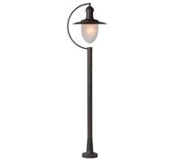 LUCIDE ARUBA - Columna - Ø 25 cm - 1xE27 - IP44 - Marrón óxido