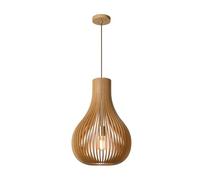 LUCIDE BODO - Lámpara colgante - Ø 38 cm - 1xE27 - Madera ligera