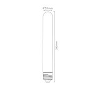 Lucide Bombilla LED E27 tubo T32 5W 2.200K atenuable 20cm True