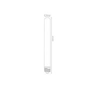 Lucide Bombilla LED E27 tubo T32 5W 2.200K atenuable 25cm EC:EPREL:781846