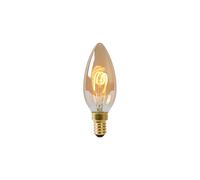 LUCIDE C35 - Lámpara de filamento - Ø 3,5 cm - LED Regul. - E14-1x3W 2200K - Ámbar