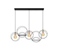 LUCIDE CIRCLE - Lámpara colgante - 3xE27 - Negro