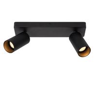 LUCIDE CLUBS - Foco de techo - 2xGU10 - Negro