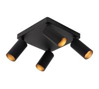 LUCIDE CLUBS - Foco de techo - 4xGU10 - Negro