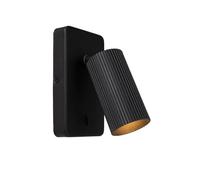 LUCIDE CLUBS - Lámpara de cabecera/Lámpara de pared - 1xGU10 - Negro