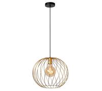 LUCIDE DANZA - Lámpara colgante - Ø 40 cm - 1xE27 - Oro mate/Latón