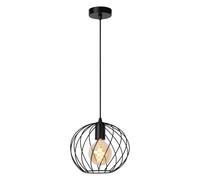 LUCIDE DANZA - Lámpara colgante - Ø 25 cm - 1xE27 - Negro