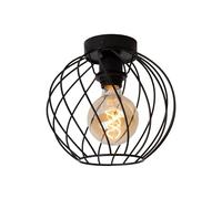 LUCIDE DANZA - Lámpara de techo - Ø 25 cm - 1xE27 - Negro
