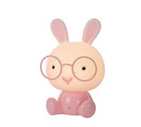 Lucide Lámpara de mesa infantil Dodo bunny, rosa/blanco, atenuable, ABS EC:EPREL:833830