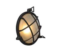 Lucide DUDLEY - Lámpara de pared Fuera - 1xE27 - IP65 - Negro