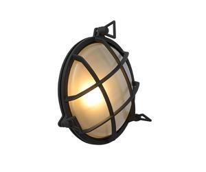 Lucide DUDLEY - Lámpara de pared Fuera - 1xE27 - IP65 - Negro