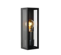 LUCIDE DUKAN - Lámpara de pared Dentro/Fuera - 1xE27 - IP65 - Negro