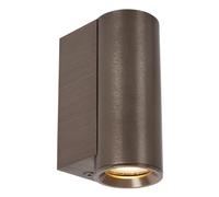LUCIDE DUPLA - Foco de pared/Lámpara de pared - 1xGU10 (MR11) - Café
