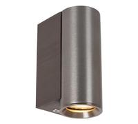 LUCIDE DUPLA - Foco de pared/Lámpara de pared - 1xGU10 (MR11) - Hierro gris