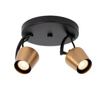 LUCIDE EMILE - Foco de techo - Ø 20 cm - 2xGU10 - Oro mate/Latón
