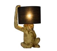 LUCIDE EXTRAVAGANZA CHIMP - Lámpara de mesa - Ø 30 cm - 1xE14 - Negro