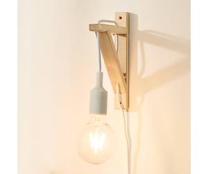 Lucide Fix aplique de pared, portalámpara blanco