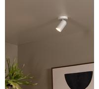 Lucide Foco de pared Punch, 1 luz, blanco