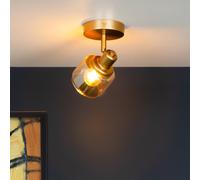 Lucide Foco de techo Bjorn, 1 luz, oro/latón