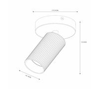 Lucide Foco de techo Clubs, 1 luz, blanco