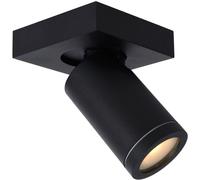 Lucide Foco de techo de aluminio 1xGU10, negro