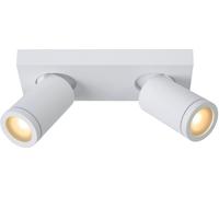 Lucide Foco de techo de aluminio 2xGU10, blanco
