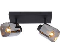 Lucide Foco de techo de metal 2xE14, negro