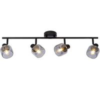 Lucide Foco de techo de metal 4xE14, negro