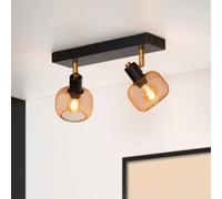 Lucide Foco de techo Maren, 2 luces, oro mate