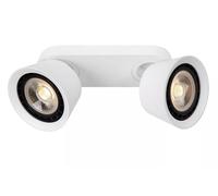 LUCIDE Foco De Techo Trigono 2x GU10 09936/02/31 Blanco