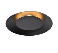 LUCIDE FOSKAL - Lámpara de techo - Ø 34,5 cm - LED - 1x12W 2700K - Negro