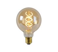 LUCIDE G95 - Lámpara de filamento - Ø 9,5 cm - LED Regul. - E27-1x4,9W 2200K - Ámbar