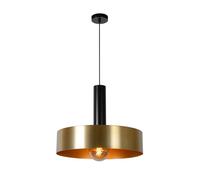 Lucide GIADA - Lámpara colgante - Ø 50 cm - 1xE27 - Oro mate/Latón
