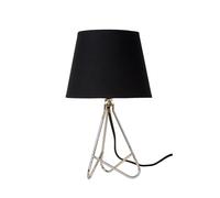 Lucide GITTA - Lámpara de mesa - Ø 17 cm - 1xE14 - Cromo