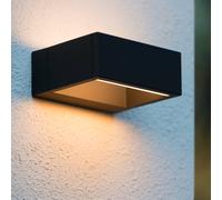 Lucide Goa - aplique de exterior LED angular en negro EC:EPREL:868558