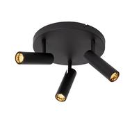 LUCIDE GRADO - Foco de techo - Ø 25 cm - 3xGU10 (MR11) - Negro