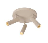 LUCIDE GRADO - Foco de techo - Ø 25 cm - 3xGU10 (MR11) - Taupe