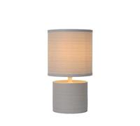 LUCIDE GREASBY - Lámpara de mesa - Ø 14 cm - 1xE14 - Gris