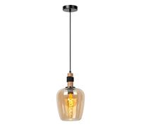 LUCIDE ILONA - Lámpara colgante - Ø 22 cm - 1xE27 - Ámbar