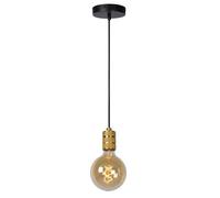 LUCIDE JOVA - Lámpara colgante - Ø 12 cm - 1xE27 - Oro mate/Latón