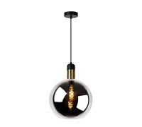 LUCIDE JULIUS - Lámpara colgante - Ø 28 cm - 1xE27 - Ahumado