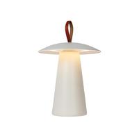 Lucide LA DONNA - Lámpara de mesa Fuera - Ø 19,7 cm - LED Regul. - 1x2W 2700K - IP54-3 StepDim - Blanco