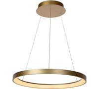 Lucide Lámpara colgante de aluminio con 1 led integrado, oro mate / latón