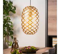 Lucide Lámpara colgante de tungsteno Ø 32 cm, oro mate