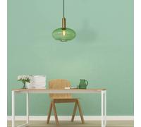 Lucide Lámpara colgante de vidrio Maloto, Ø 30 cm, verde