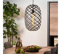 Lucide Lámpara colgante tungsteno Ø 32 cm, negro