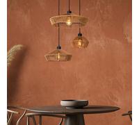 Lucide Lámpara colgante Yunkai de papel, 3 luces